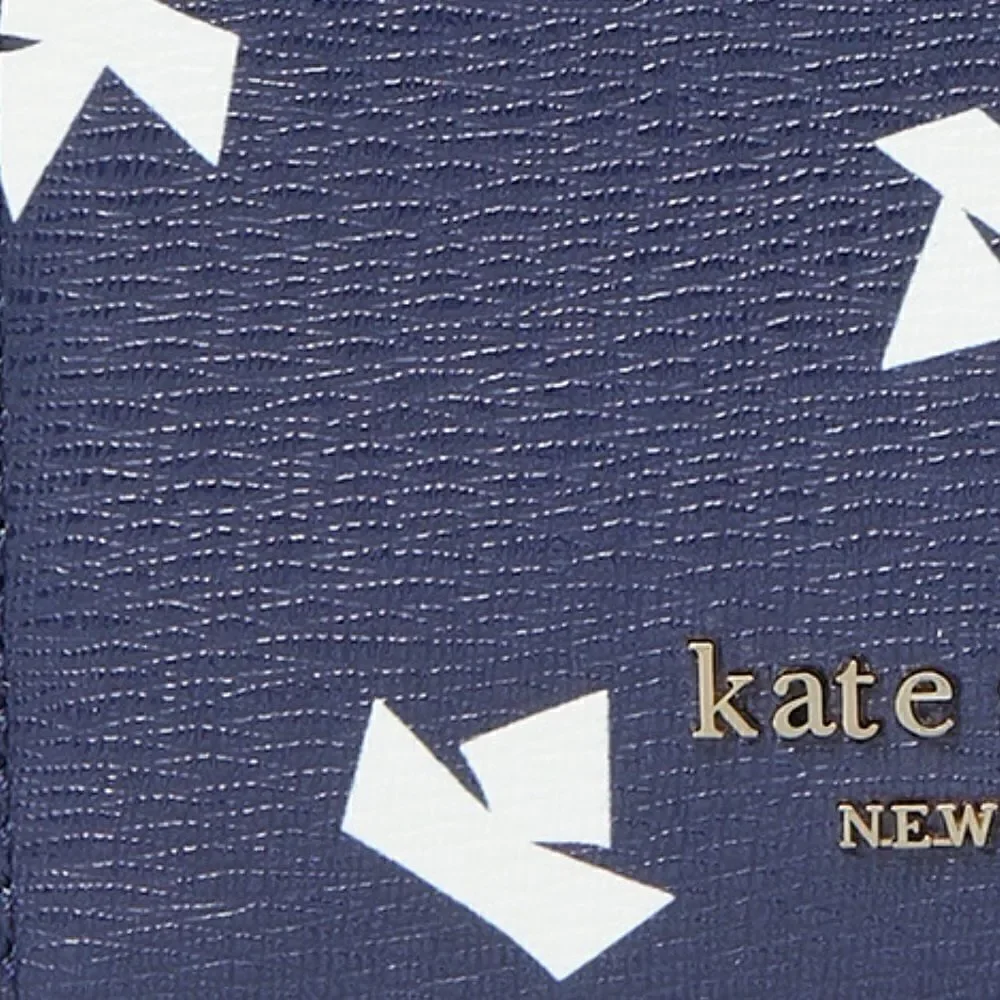 KATE SPADE PAPER BOATS CARDHOLDER IN SQUID INK
